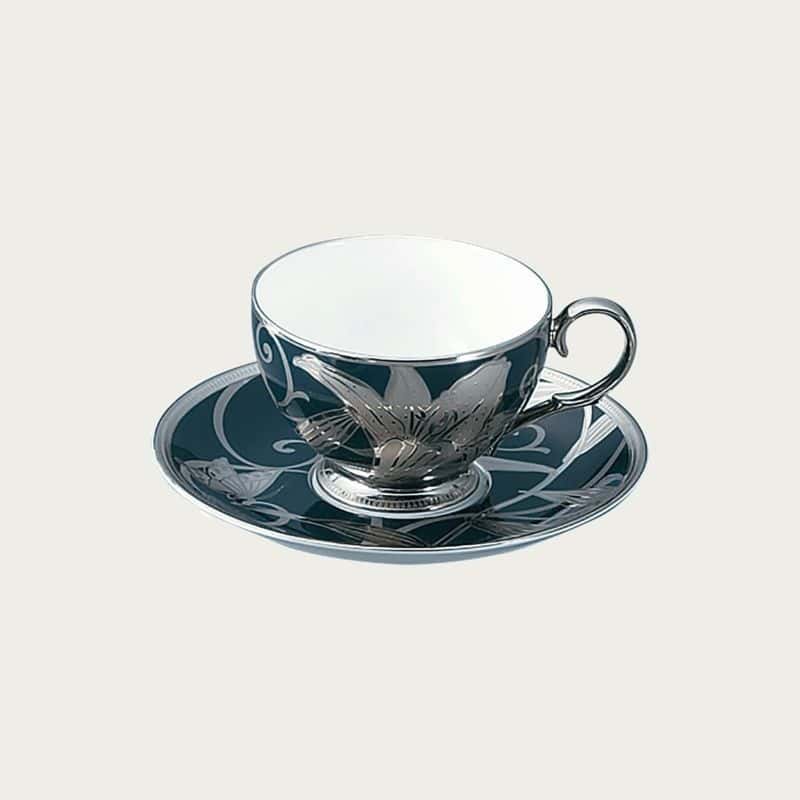 Японы Noritake брэндийн тансаг Hana Ginsai Yuri 23pc цайны иж бүрдэл